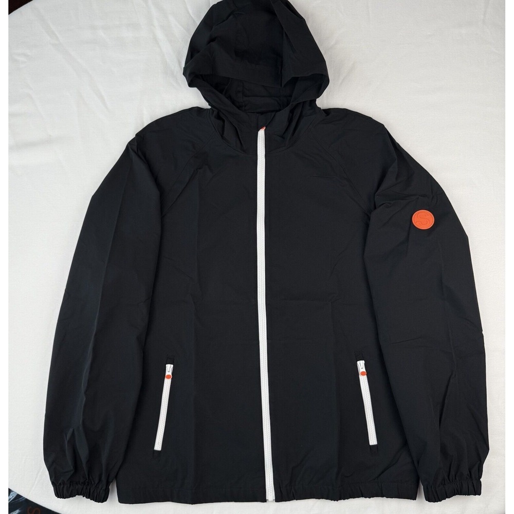 SWIMS‎ Men's Large Tarifa Windbreaker Lightweight Jacket Raincoat Black NWT $275 - Picture 4 of 7
